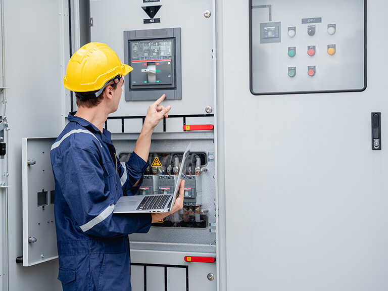 Electrical testing checklist during industrial annual maintenance shutdown